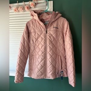 NWT Columbia Women’s Copper Crest Hooded Jacket large dusty pink